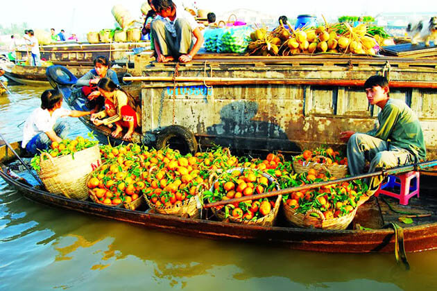 Cai Be Floating Market - Mekong Delta Tours