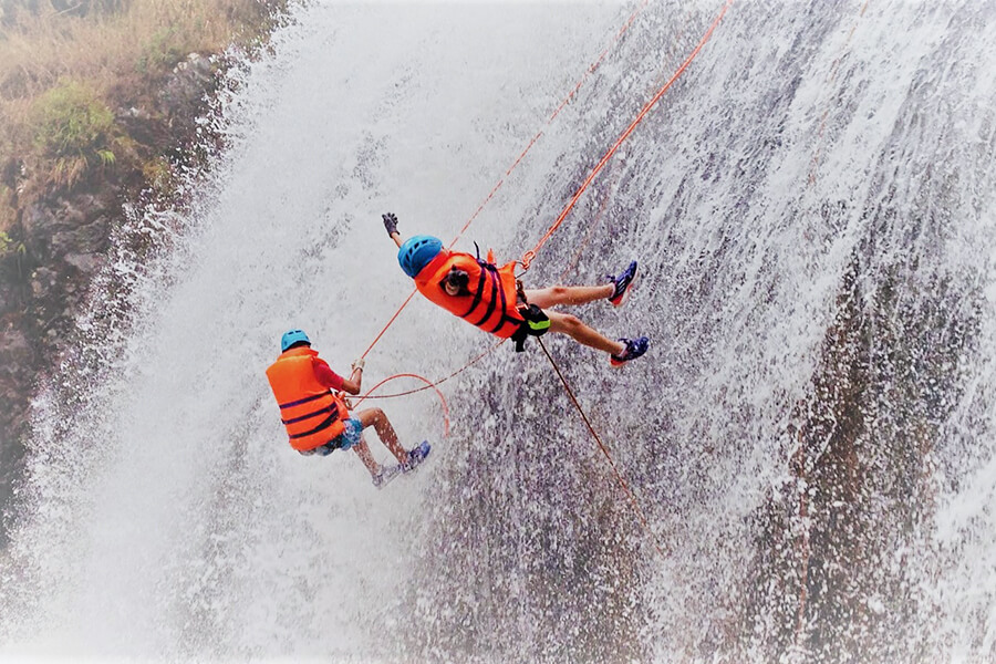 Zipline in Datanla Waterfall - Dalat tour from Ho Chi Minh