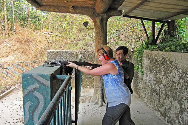 Shooting Area in Cu Chi Tunnels