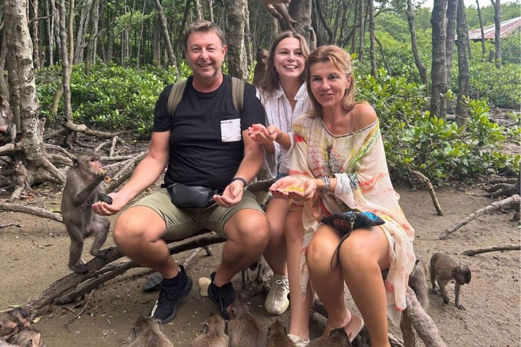 Family visit nam cat tien national park in Saigon Mekong Nam Cat Tien National Park Tour 7 Days
