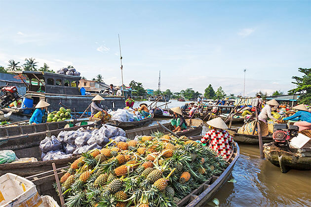 Cai Rang Floating Market Mekong Delta