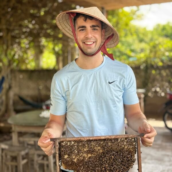 Happy customer visit honey farm - what to do in phu my vietnam