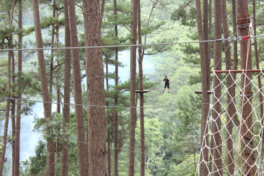 High Rope Course in Dalat - South Vietnam Tour