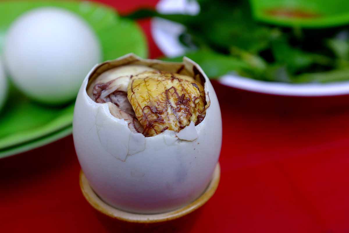 Hot vit lon (Egg’s duck)_SaiGon local tours_ Street food in Saigon
