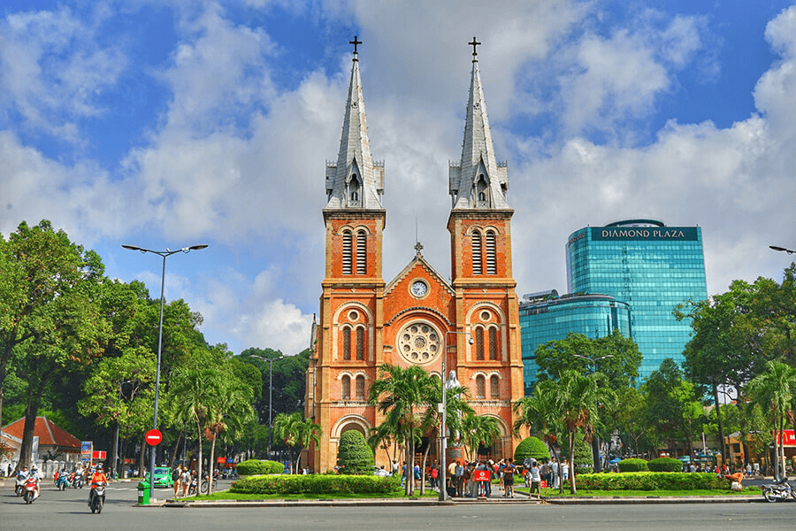 Notre Dame Cathedral Ho Chi Minh Phu My excursions