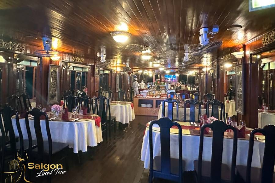 Restaurant on Saigon River Cruise - Ho Chi Minh city tour