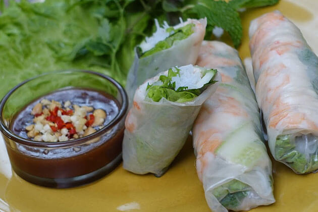 Spring Roll in Cooking Class in Saigon