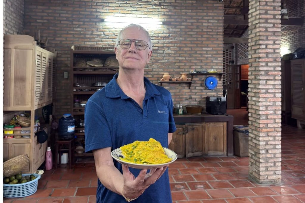 Take part in hands-on experience making bánh xèo in Mekong Delta Tour 3 Days 2 Nights