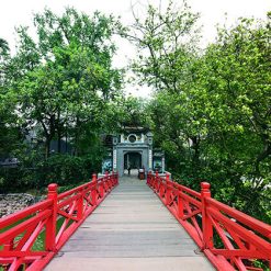 The Huc Bridge Hanoi Vietnam