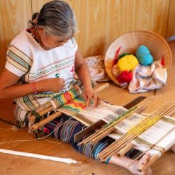 Traditional Ma brocade weaving experience in Ta Lai Village