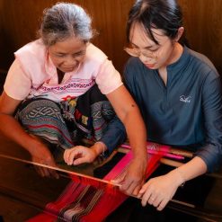 Traditional Ma brocade weaving in Ta Lai Village near Cat Tien