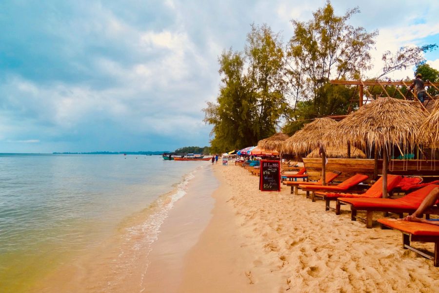 Tropical beach stop on a Southeast Asia cruise itinerary