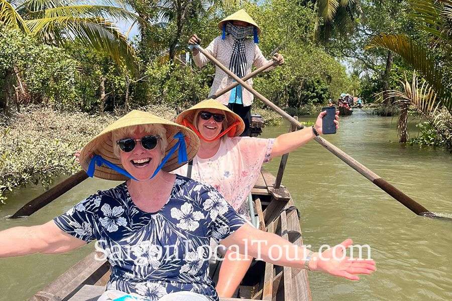 Two Ladies experience boat tour - Ho Chi Minh city tours