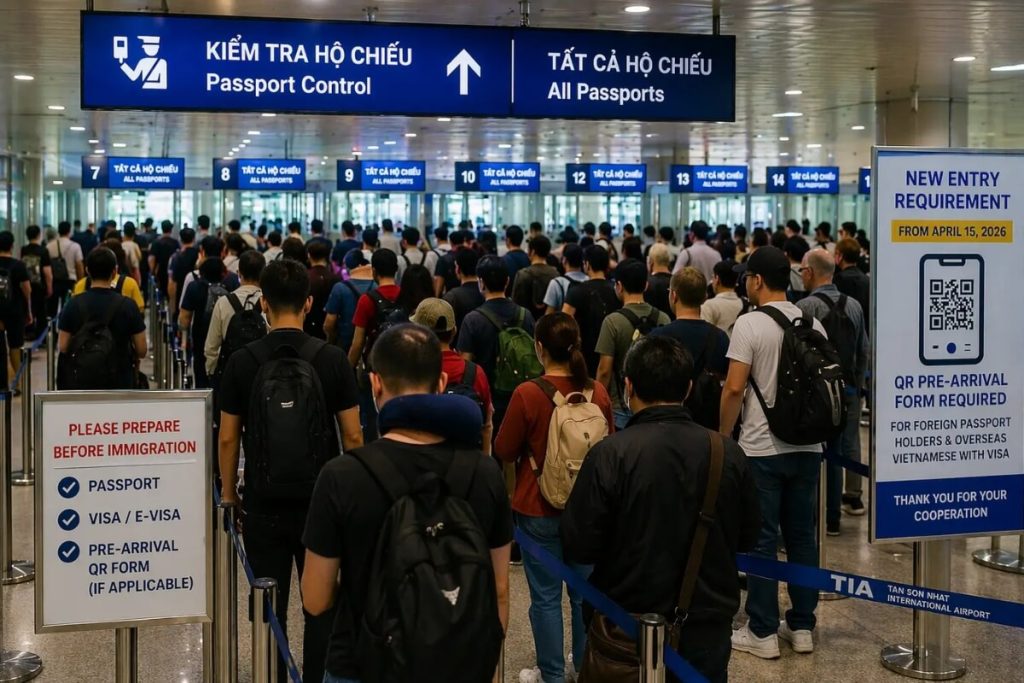 Vietnam Entry Requirements 2026 - Pre-Arrival Declaration at Tan Son Nhat International Airport