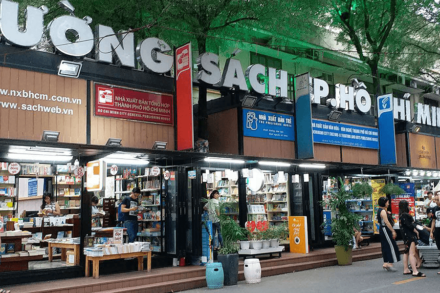 Visit the bookstores on the street 
