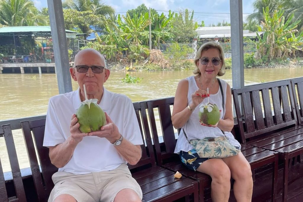 enjoy meal in local homestay in Mekong Delta