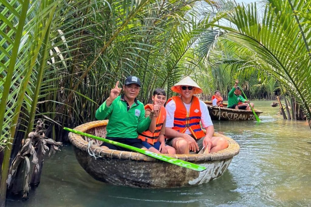 experience hoi an basket boat in vietnam travel package