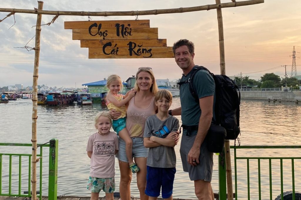 family visit cai rang floating market in vietnam mekong delta tour 7 days