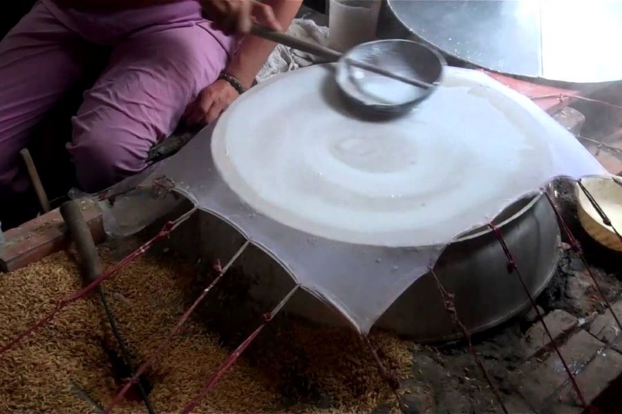 rice paper workshop in mekong delta