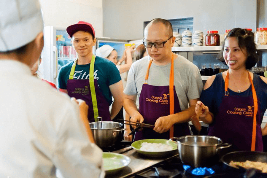 3 hours of hands-on cooking with Hoa Tuc Cooking Class