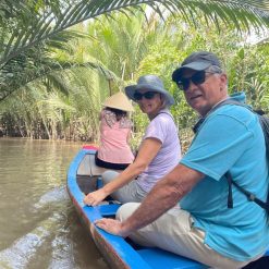sunset cruise on the Ham Luong River