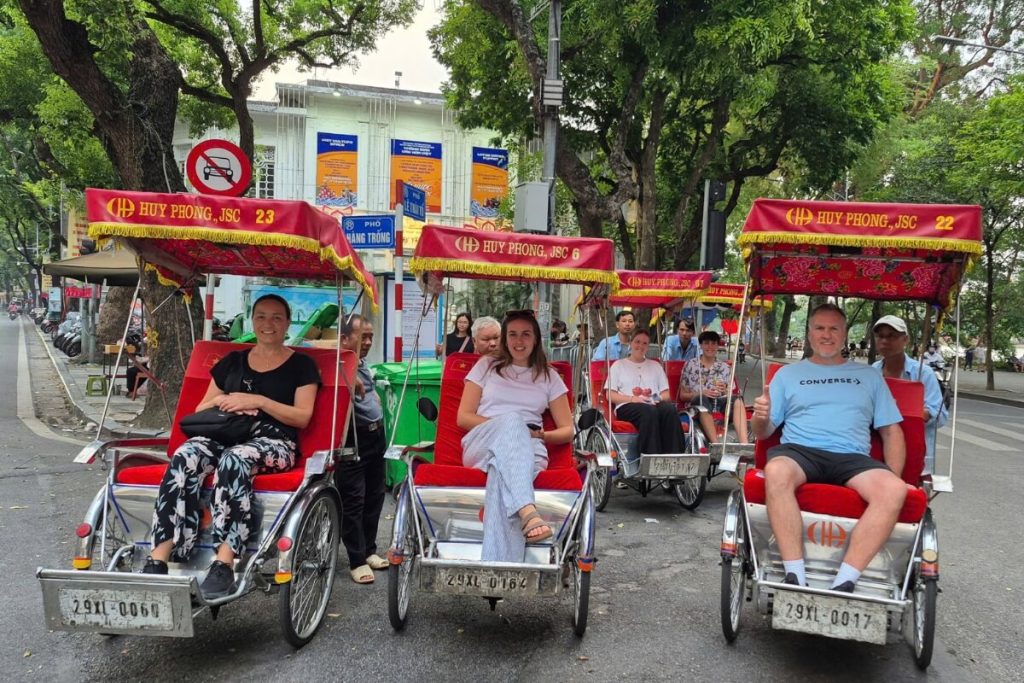 take a cyclo in hanoi - vietnam local tour packages