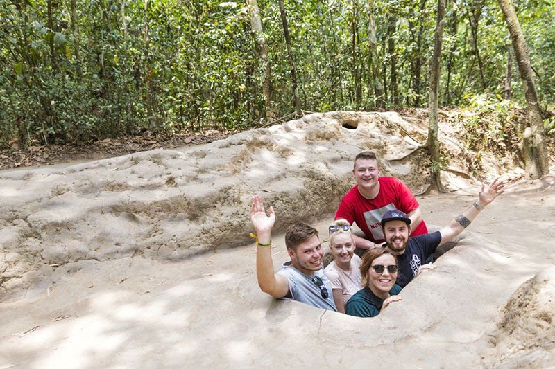 visit cu chi tunnels from day tours ho chi minh city