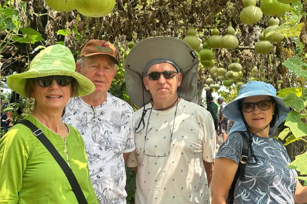 visit local home with an orchard in shore excursions from phu my port
